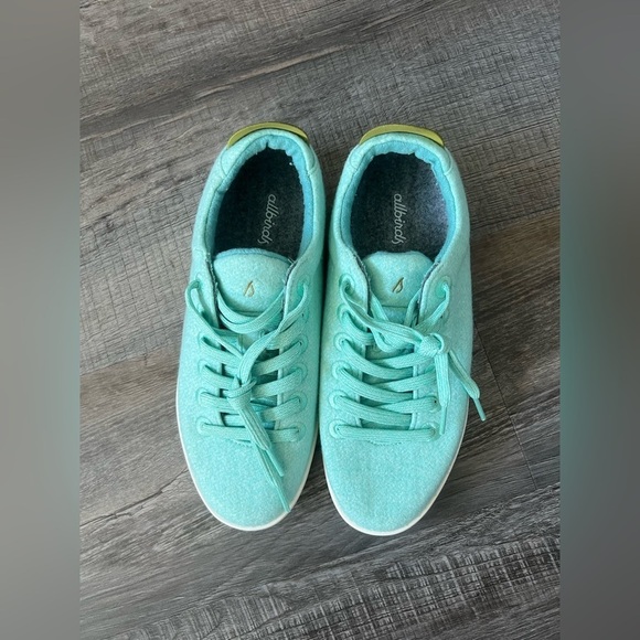 NEW! Allbirds Wool Pipers Buoyant Mint Blizzard 8 Sneakers Run Walk Gym Travel - Picture 5 of 8
